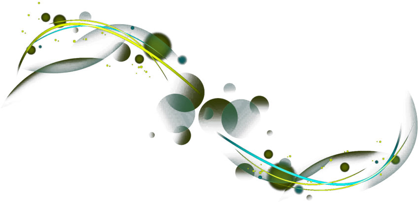 Abstract_ Green_and_ Yellow_ Swirls_ Background PNG Image