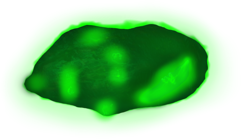 Abstract Green Blob Illustration PNG Image