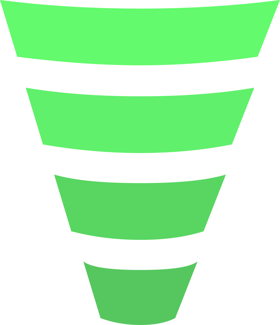 Abstract Green Funnel Graphic PNG Image