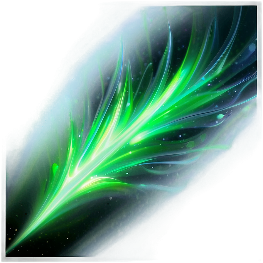 Abstract Green Glow Png Vaa PNG Image