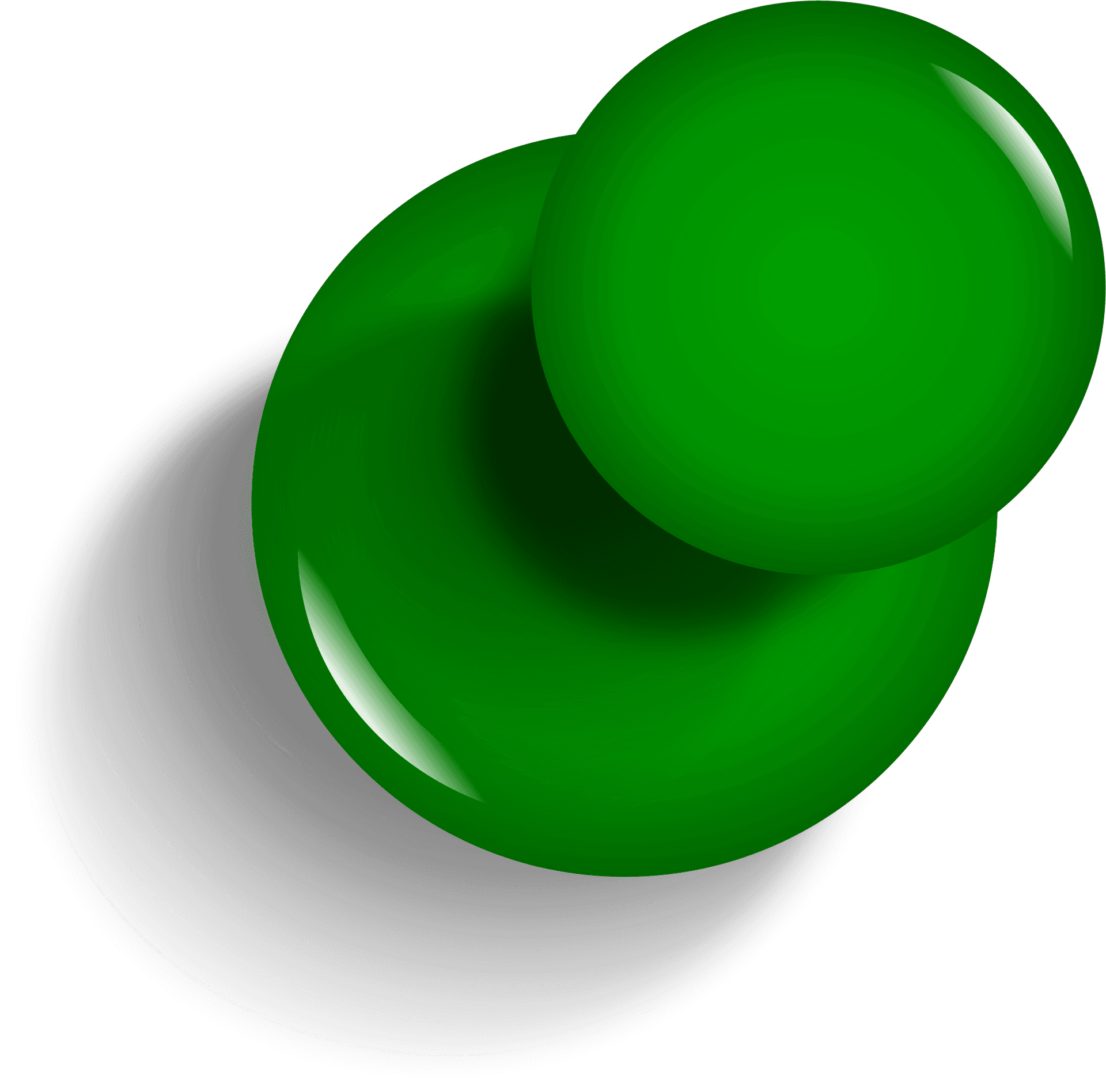 Abstract Green Spheres Shadow PNG Image