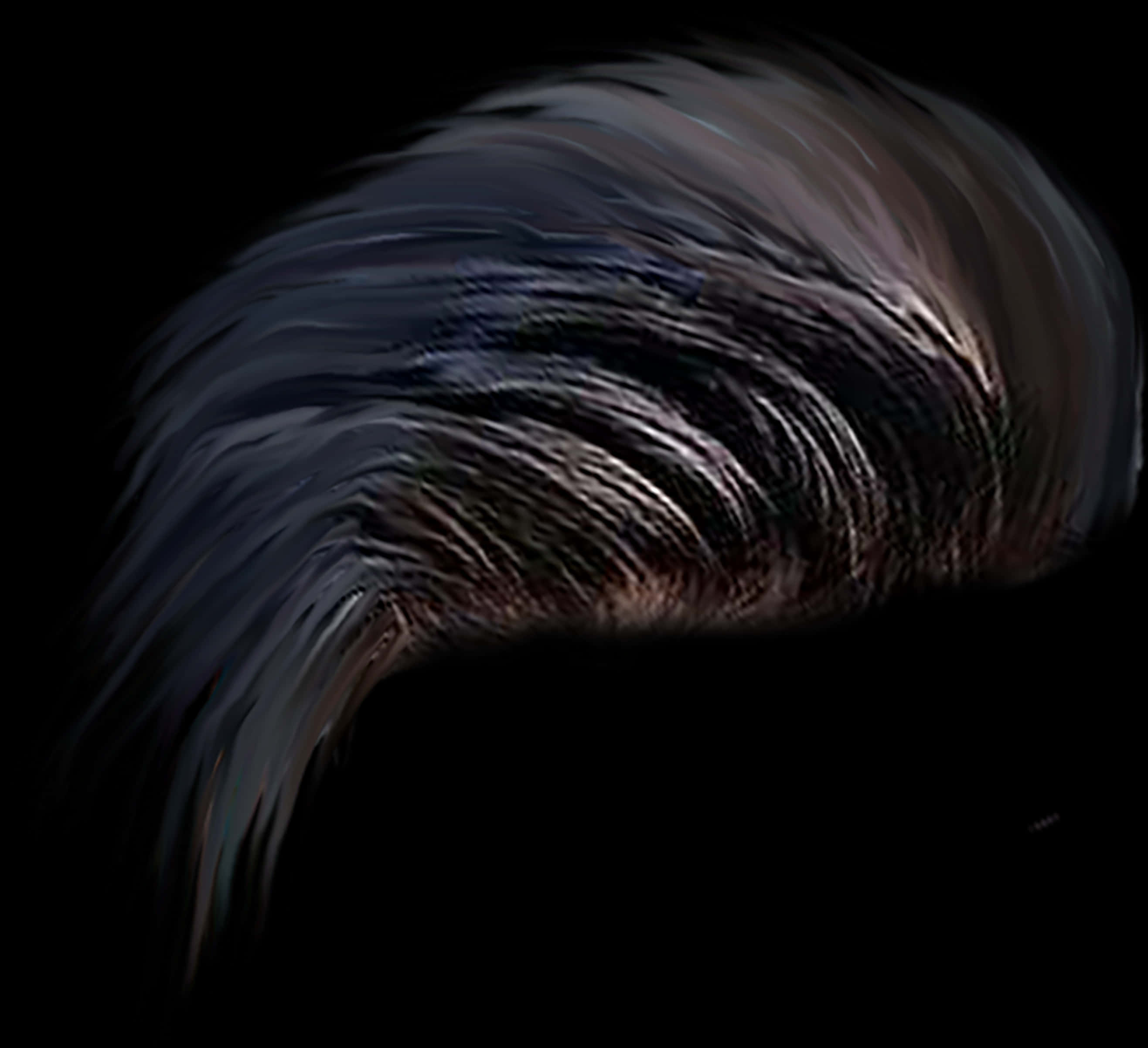 Abstract_ Hair_ Swirl_ Art PNG Image