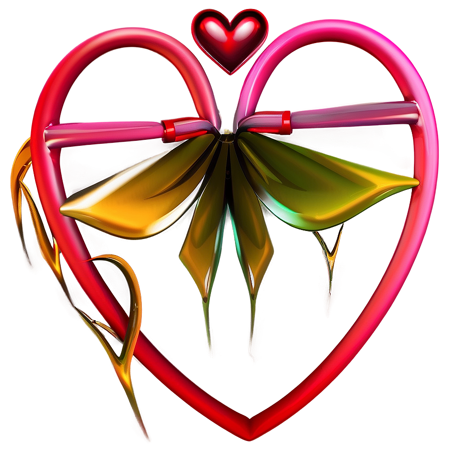 Abstract Heart Art Png B PNG Image