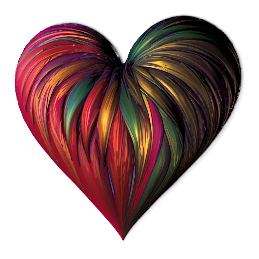 Abstract Heart Art Png C PNG Image