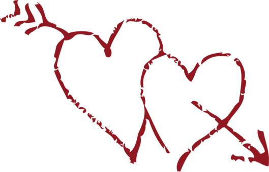 Abstract Heart Artwork PNG Image