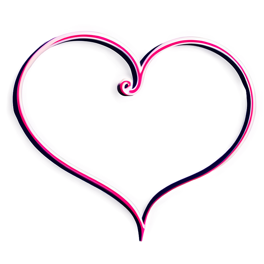 Abstract Heart Doodle Png Hwi62 PNG Image