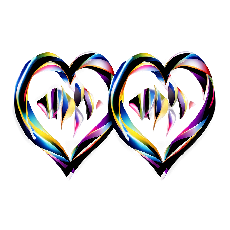 Abstract Heart Line Pattern Png Jxn PNG Image