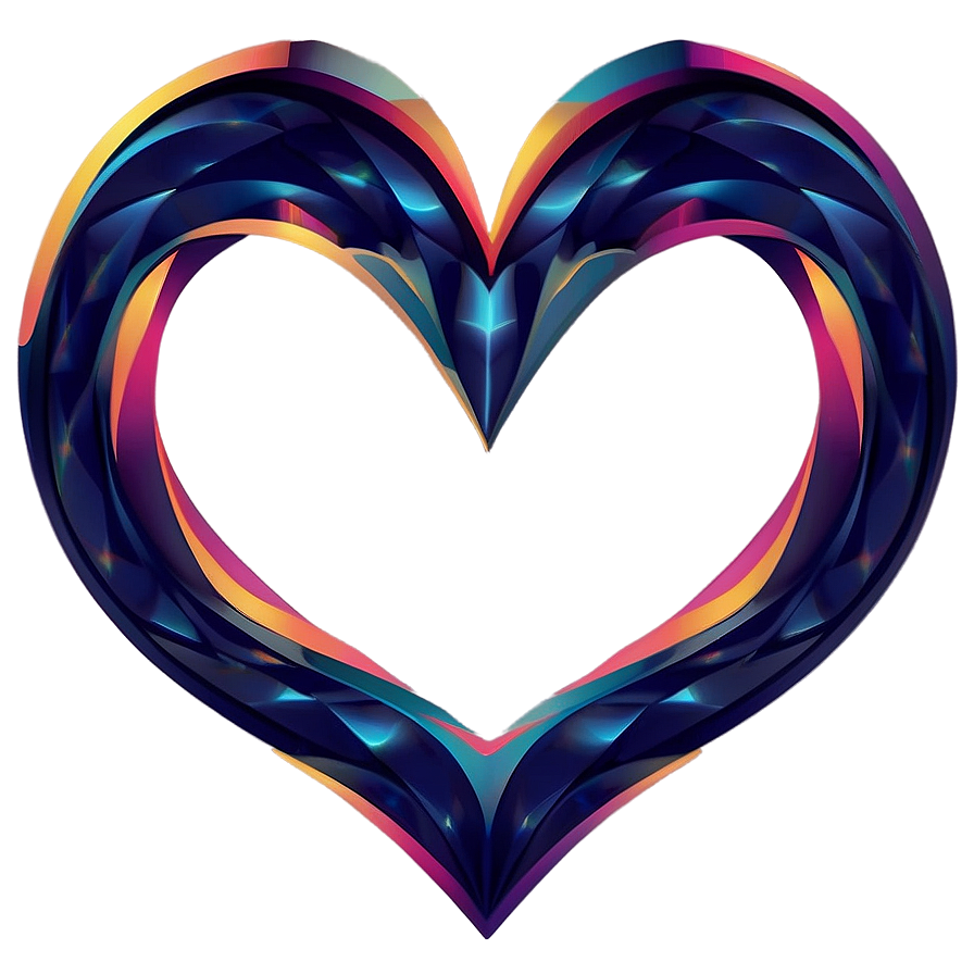 Abstract Heart Vector Png 64 PNG Image