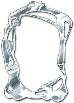 Abstract Ice Frame PNG Image