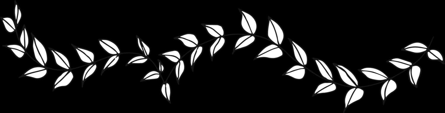 Abstract Leaf Pattern Banner PNG Image