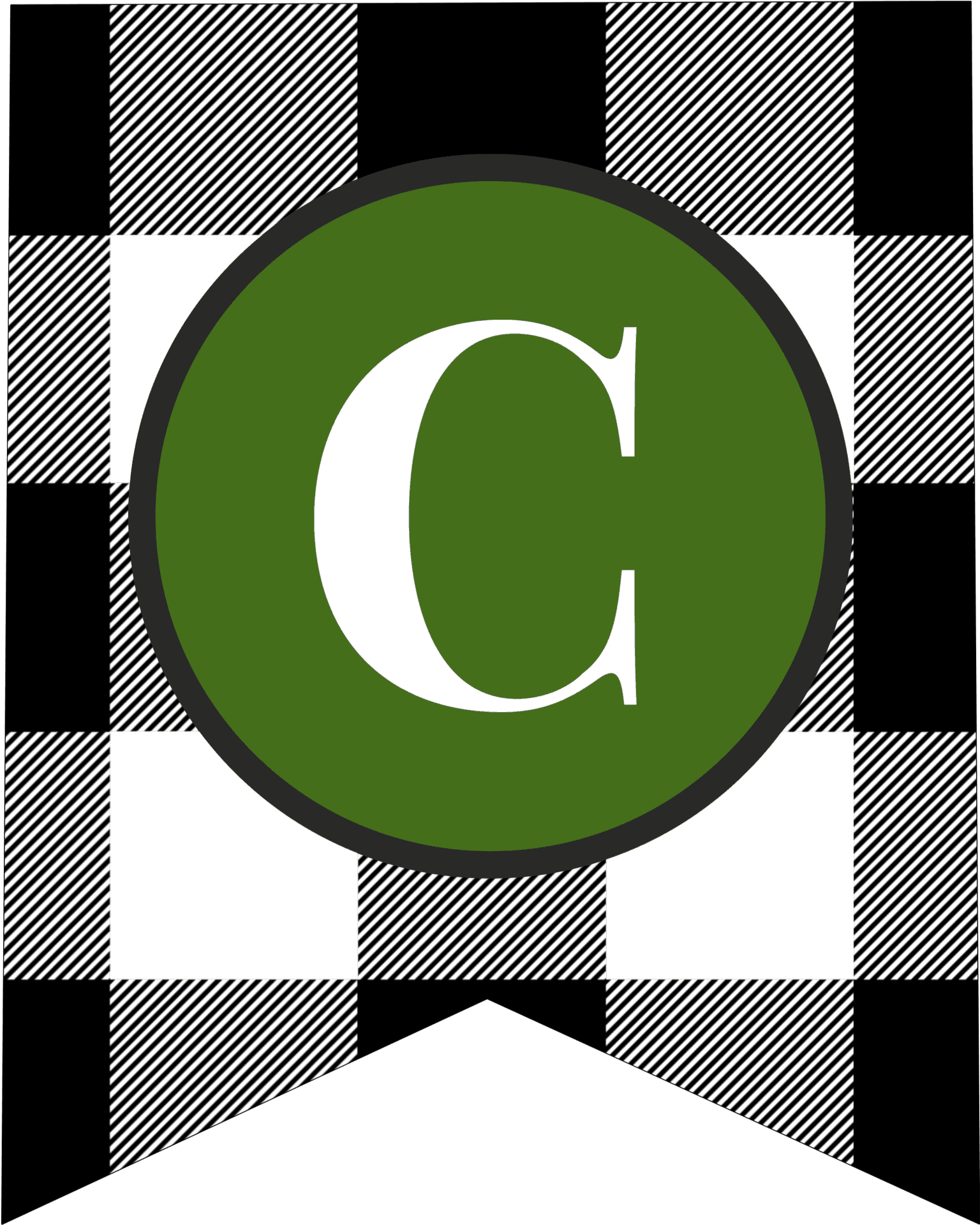 Abstract Letter C Design PNG Image