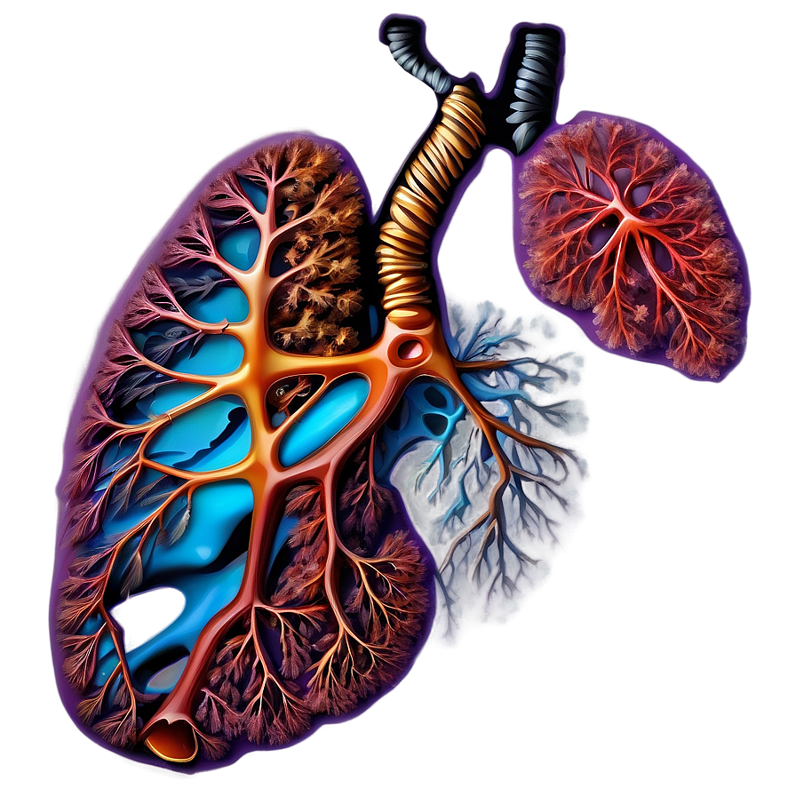 Abstract Lungs Design Png Ohi PNG Image