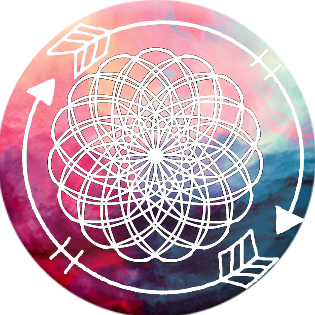 Abstract Mandala Pink Circle Art PNG Image