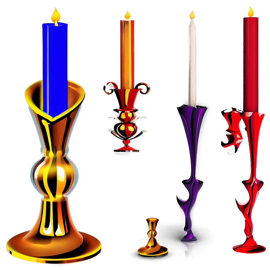 Abstract Metal Candlestick Png 35 PNG Image