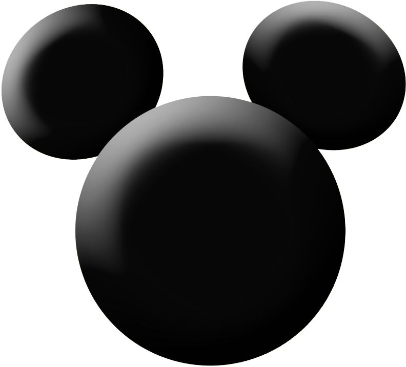 Abstract Mickey Mouse Head3 D Render PNG Image