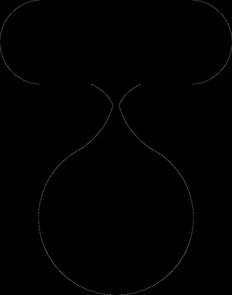 Abstract Mickey Mouse Outline PNG Image