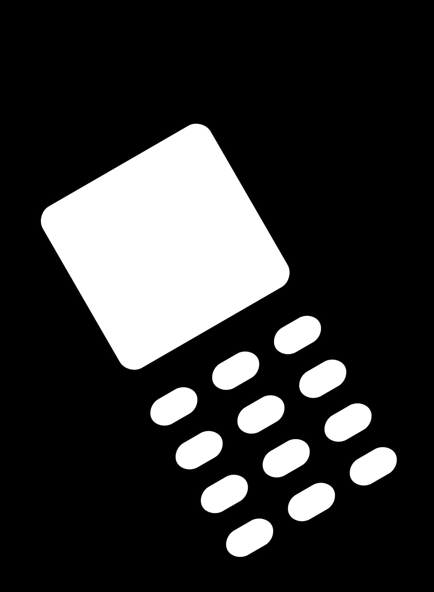 Abstract Mobile Phone Icon PNG Image