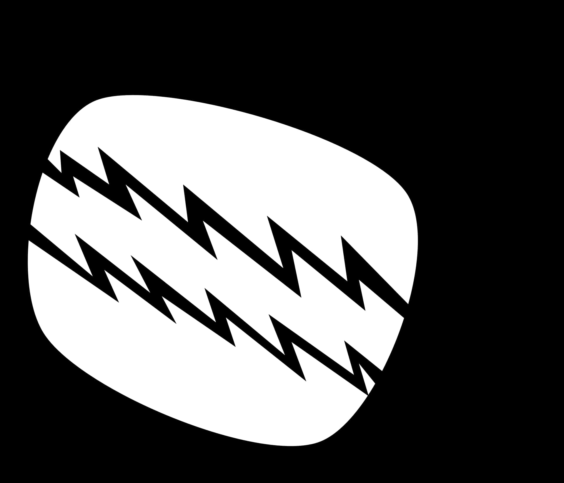 Abstract Monochrome Zigzag Design PNG Image