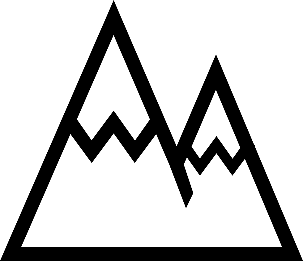 Abstract Mountain Outline PNG Image