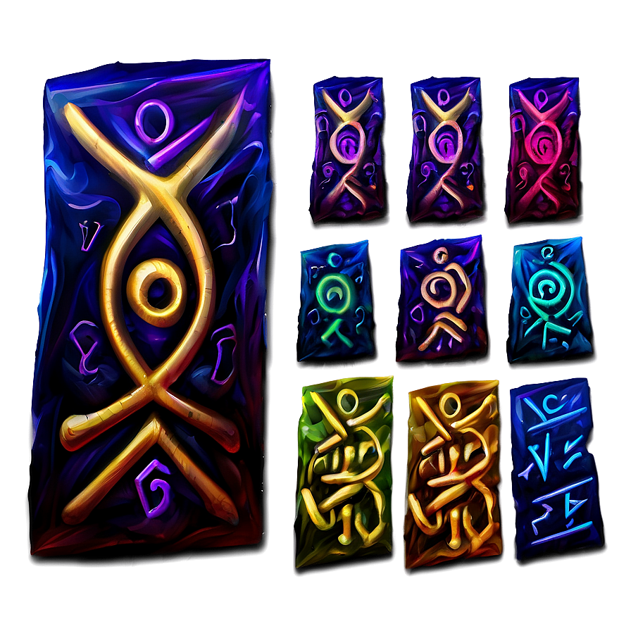 Abstract Mystic Runes Png 06202024 PNG Image