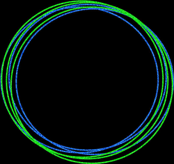 Abstract Neon Circles Graphic PNG Image