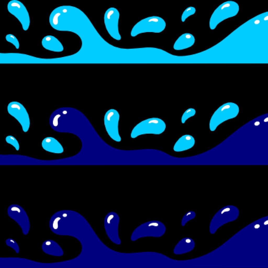 Abstract Ocean Waves Pattern PNG Image