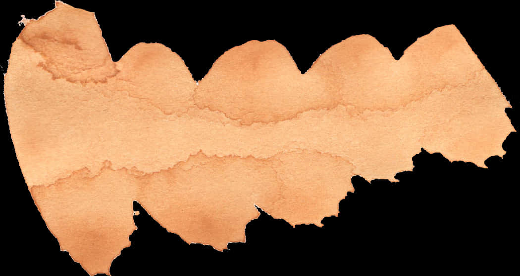 Abstract Orange Brush Stroke Texture PNG Image