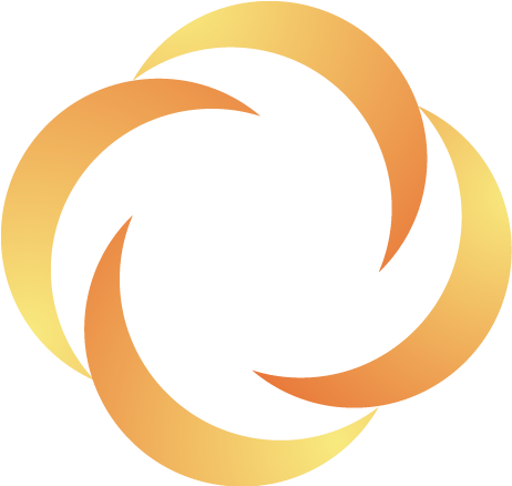 Abstract Orange Circle Logo PNG Image