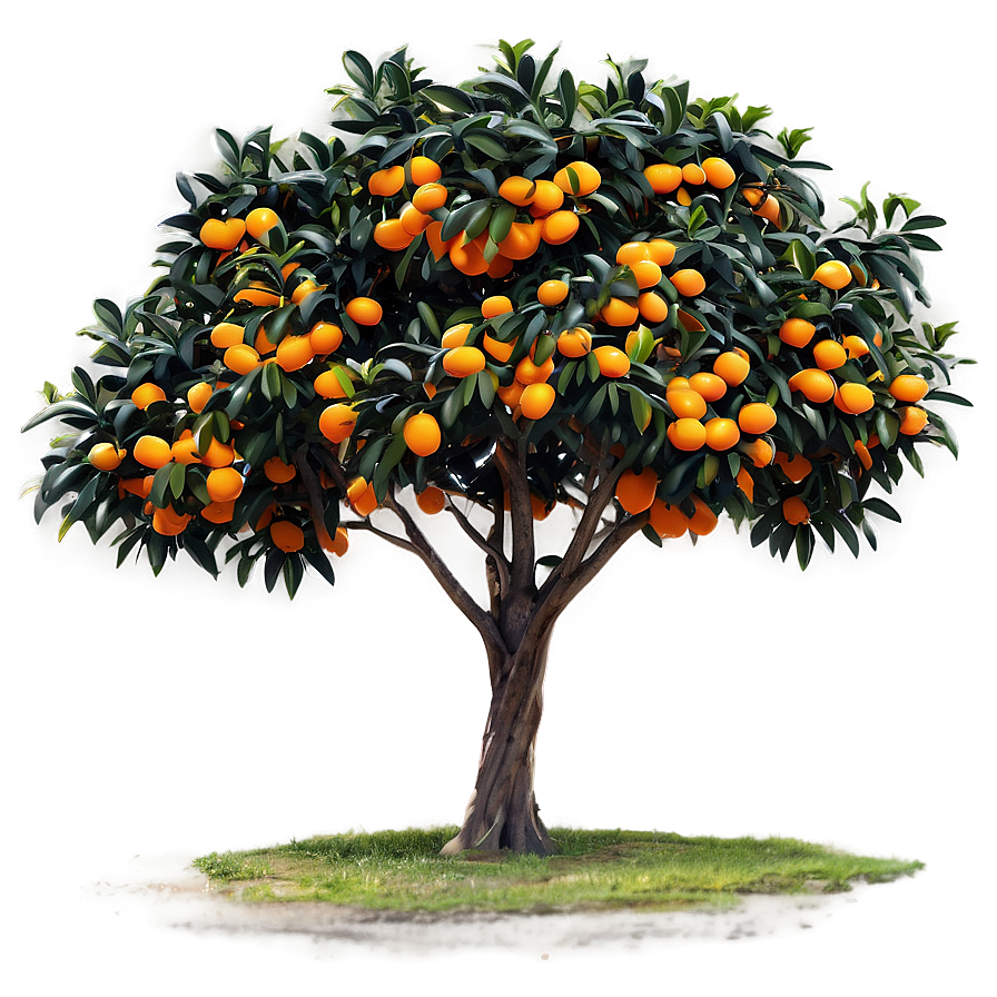 Abstract Orange Tree Png 06132024 PNG Image