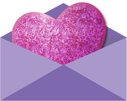 Abstract Pink Heart Design PNG Image