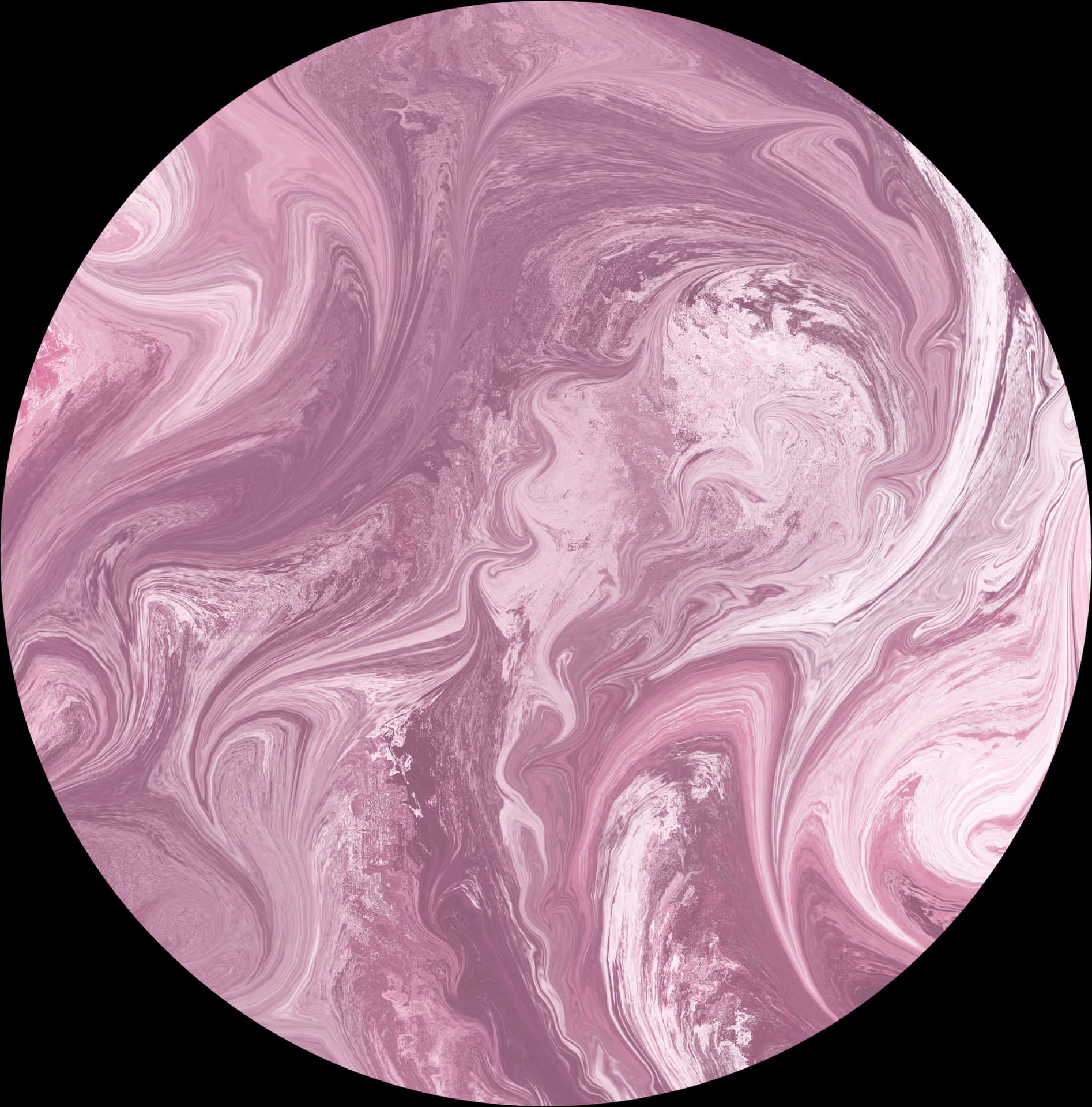 Abstract Pink Marble Circle PNG Image