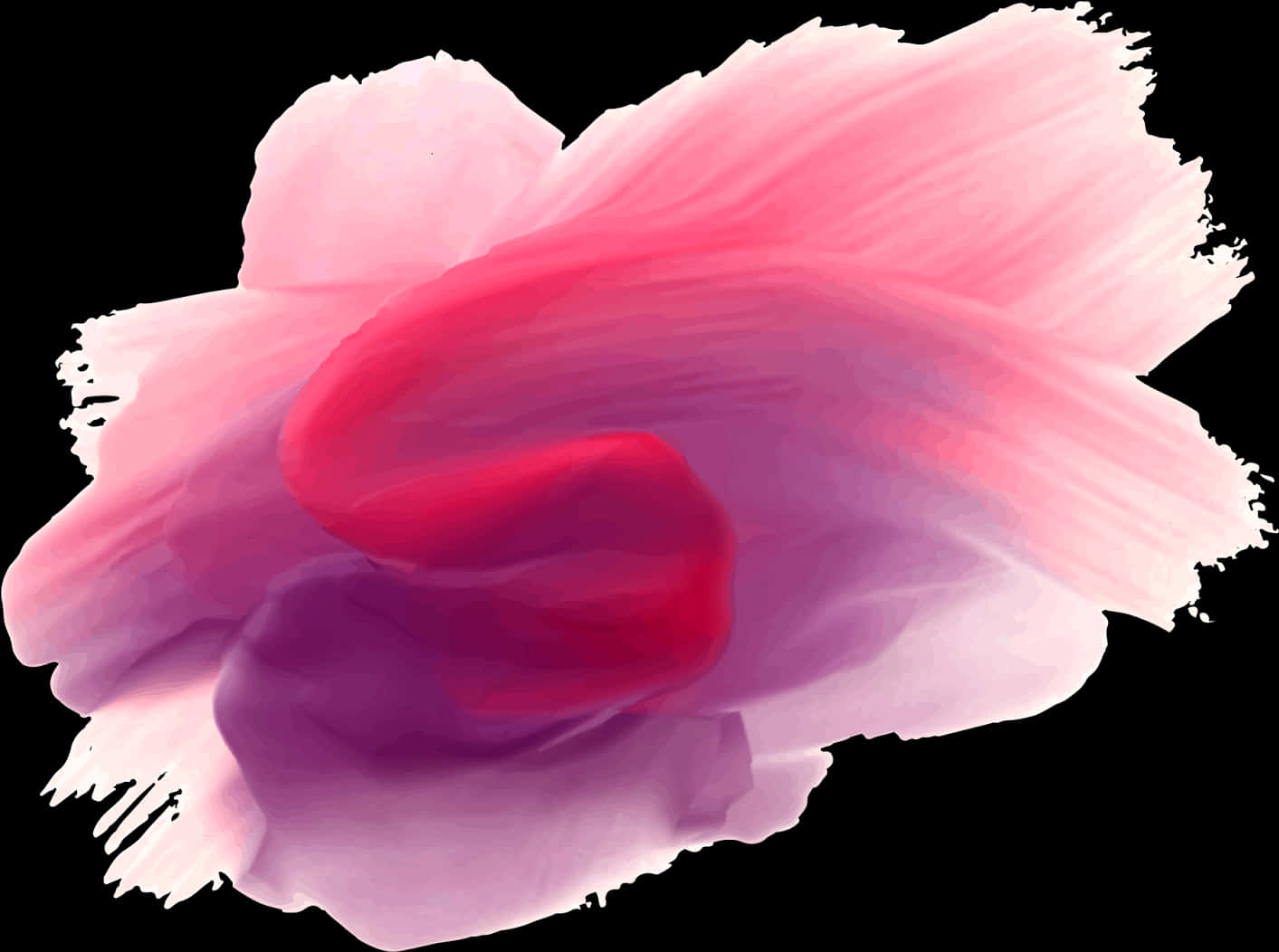 Abstract Pink Purple Brush Stroke PNG Image