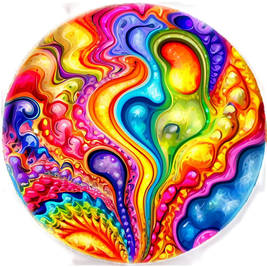 Abstract Psychedelic Dreams Png Dsk13 PNG Image