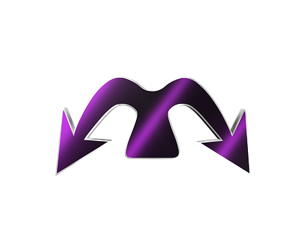 Abstract Purple Arrow Design PNG Image