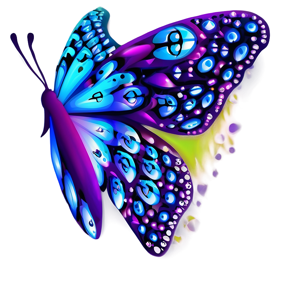 Abstract Purple Butterfly Png 05232024 PNG Image