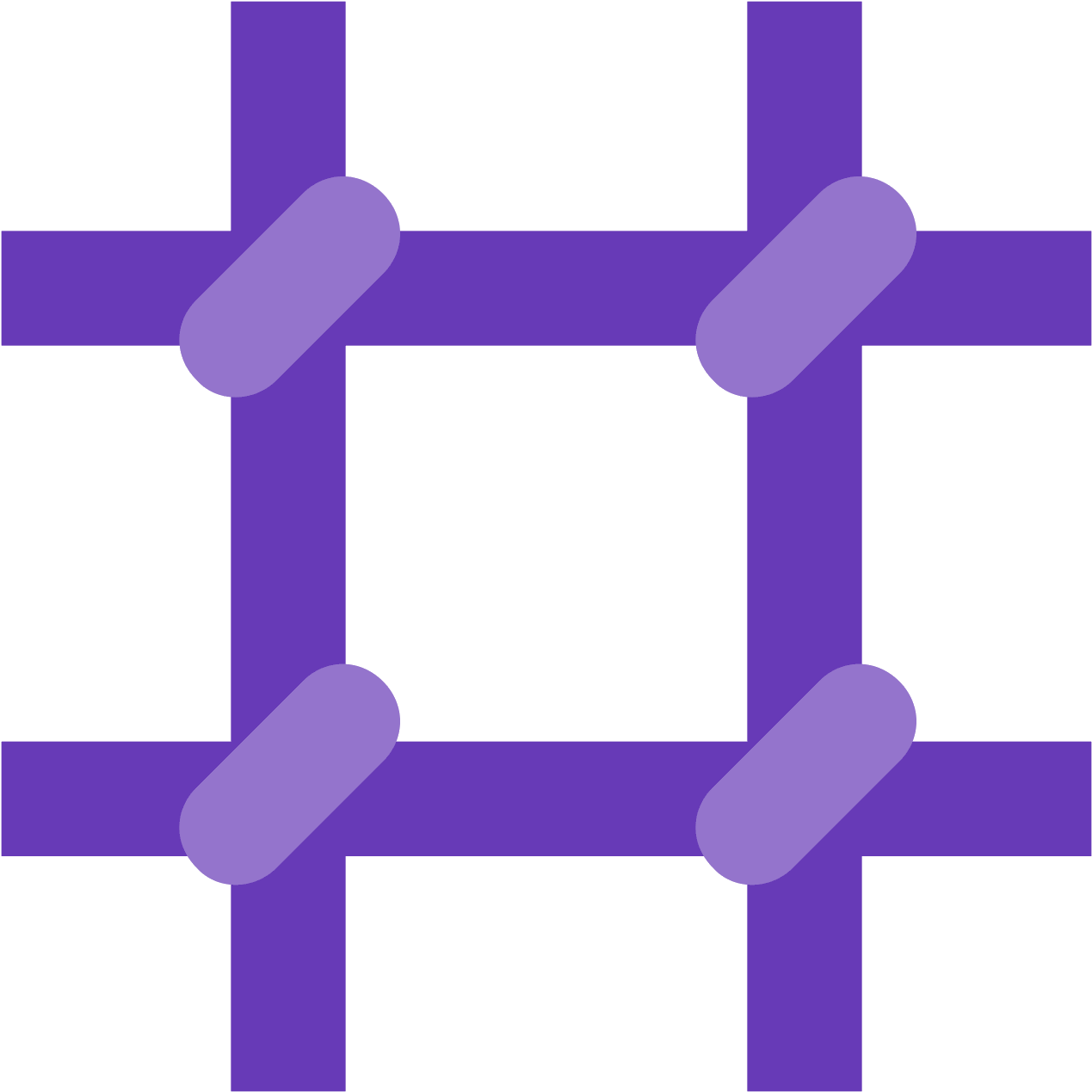 Abstract Purple Grid Pattern PNG Image