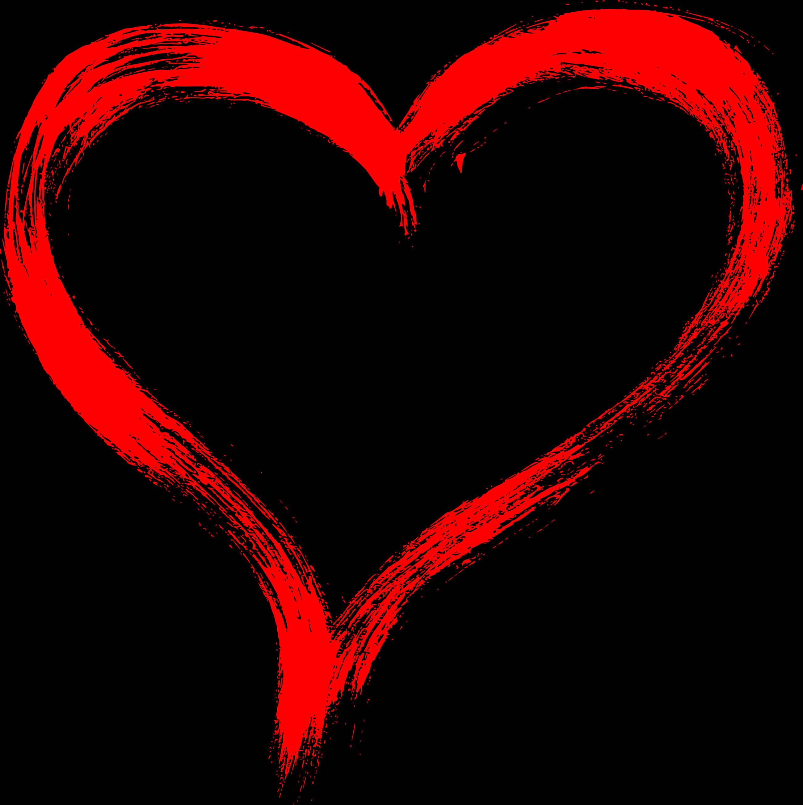 Abstract Red Hearton Black Background.jpg PNG Image