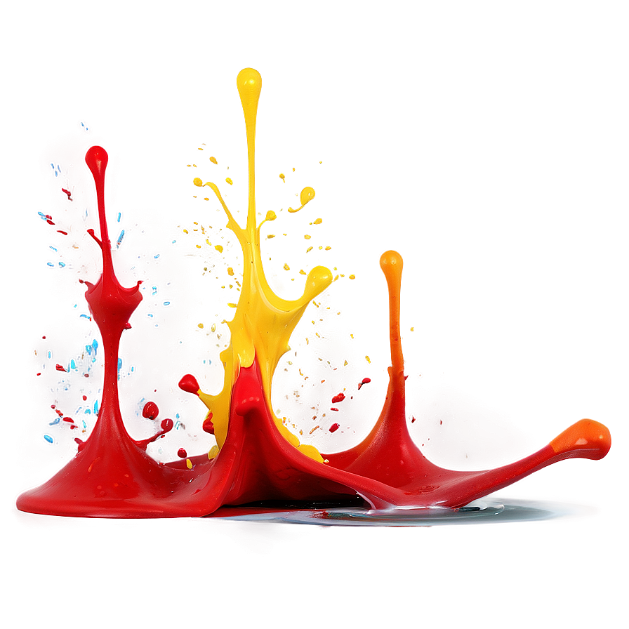 Abstract Red Paint Splash Png Yda PNG Image