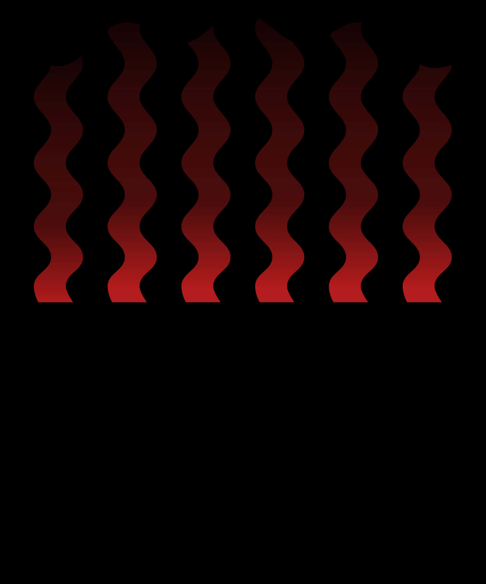 Abstract Red Ribbon Waves PNG Image