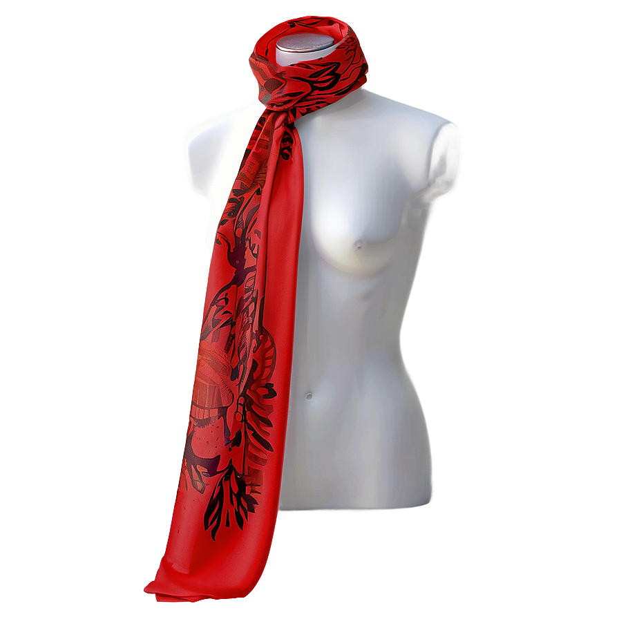 Abstract Red Scarf Png Nde PNG Image