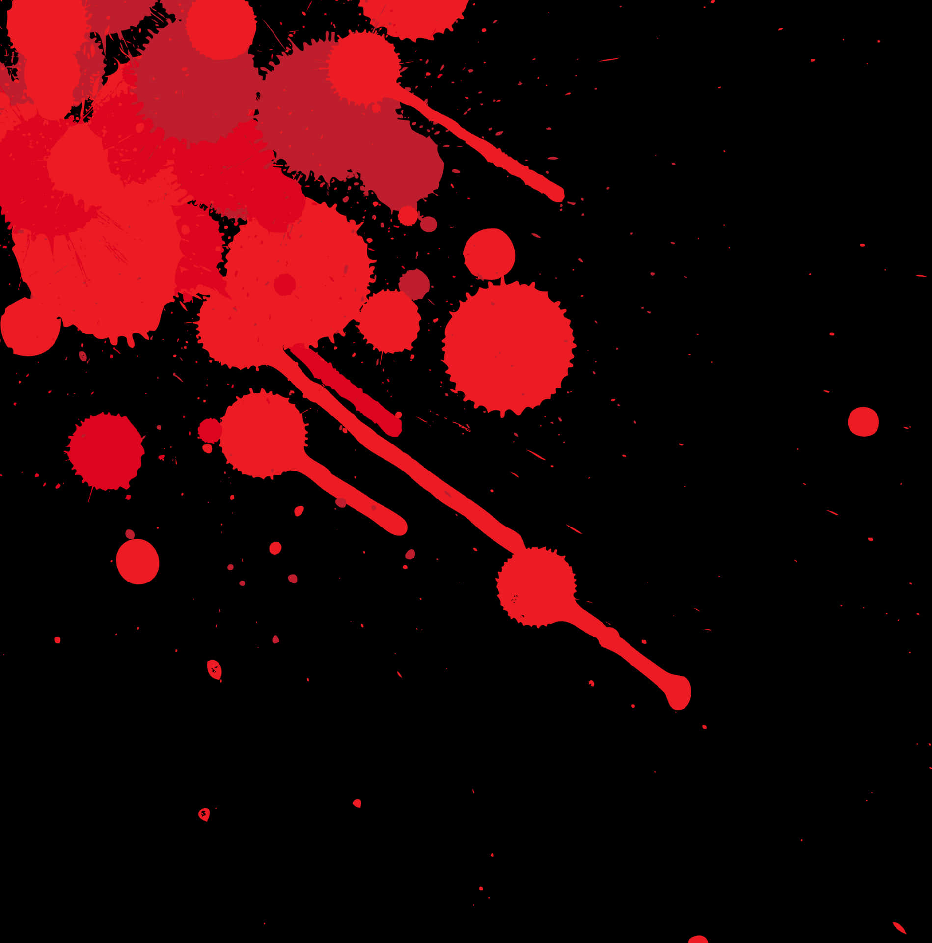 Abstract Red Splatter Pattern PNG Image