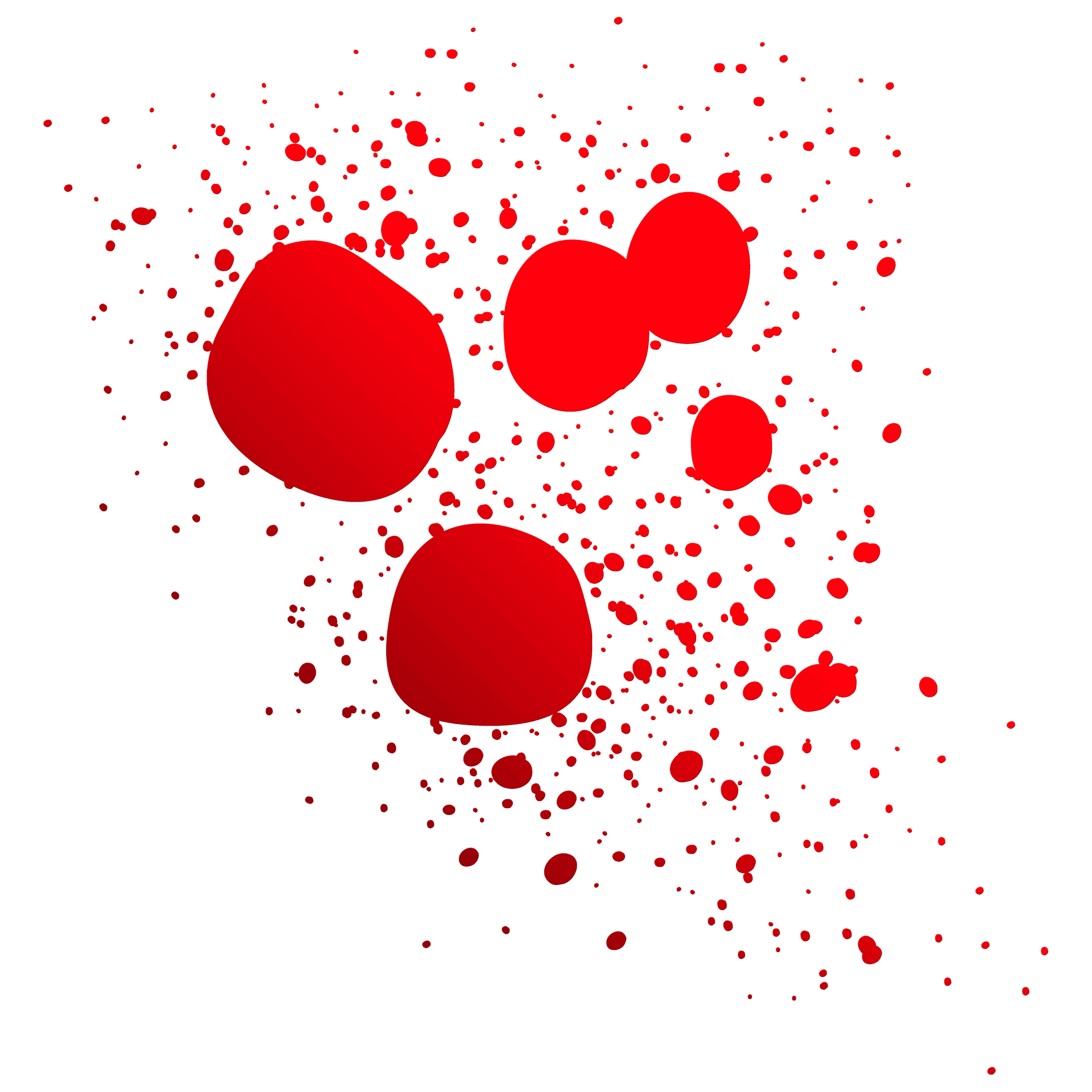 Abstract Red Splatter Pattern PNG Image