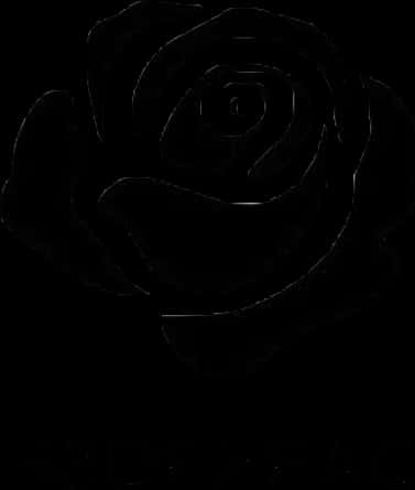 Abstract Rose Silhouette PNG Image