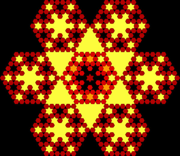 Abstract Sierpinski Triangle Pattern PNG Image