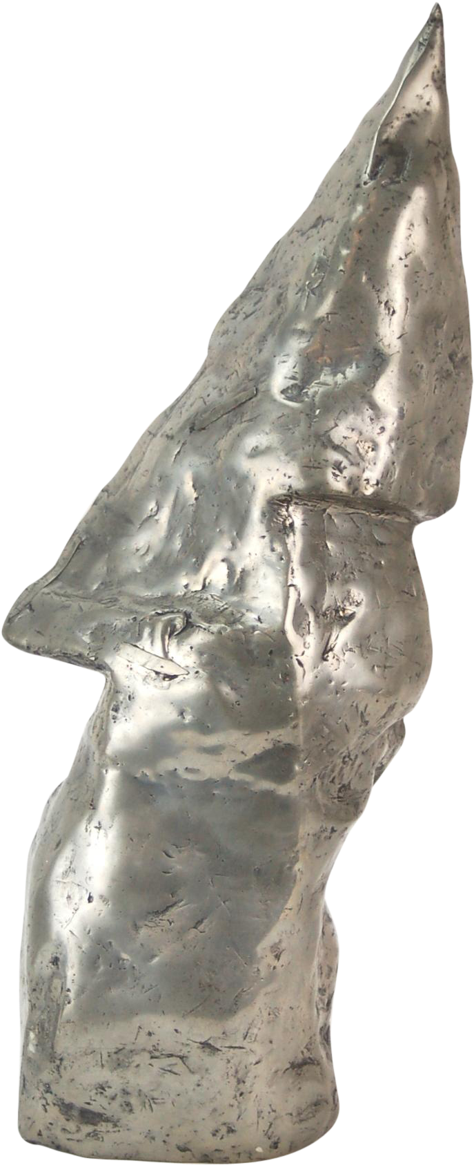 Abstract Silver Sculpture PNG Image