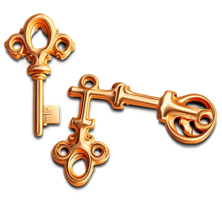 Abstract Skeleton Key Illustration Png 60 PNG Image