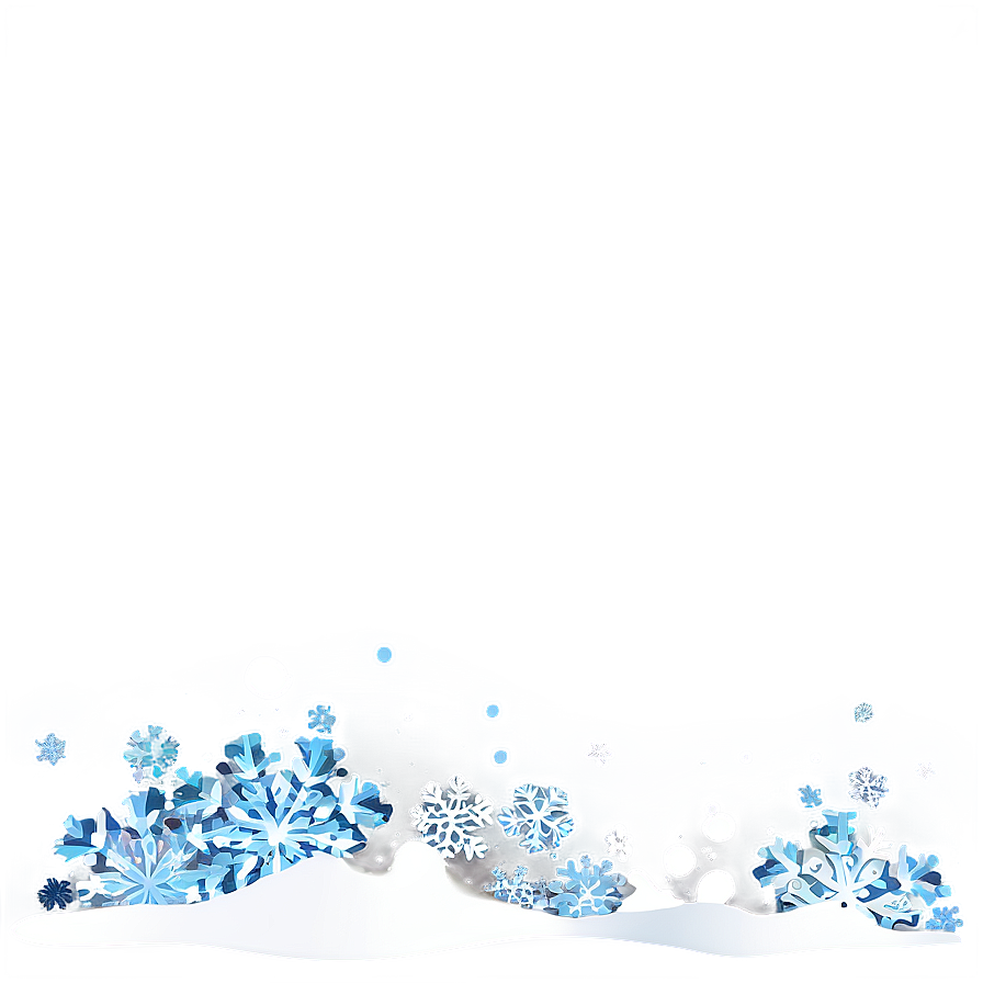 Abstract Snow Border Png Aku PNG Image