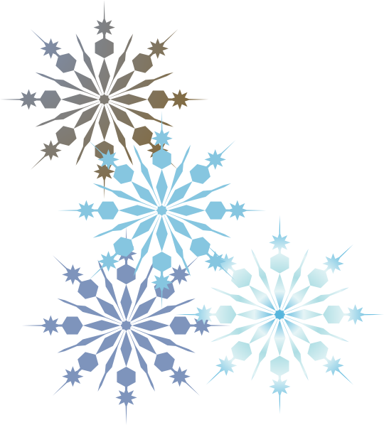 Abstract Snowflake Pattern PNG Image