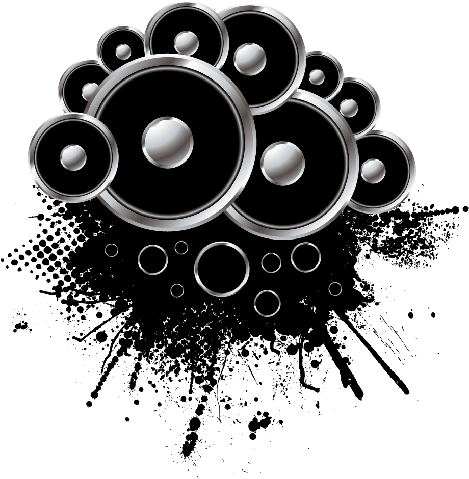 Abstract Speaker Design PNG Image