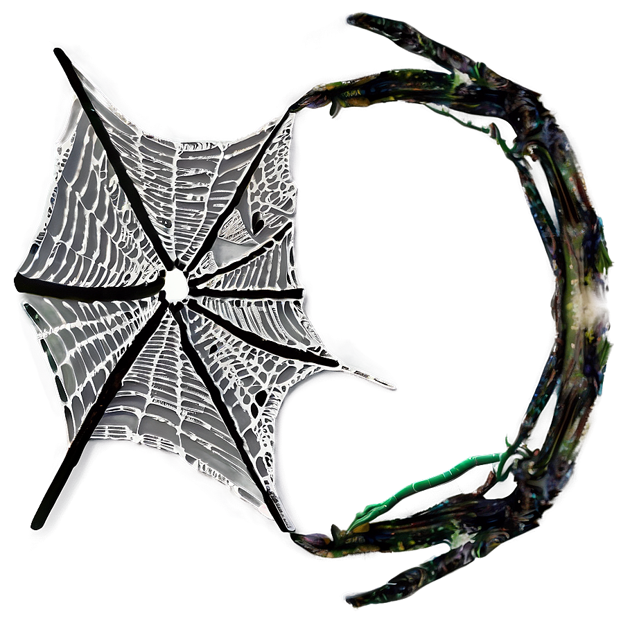 Abstract Spider Web Art PNG Image